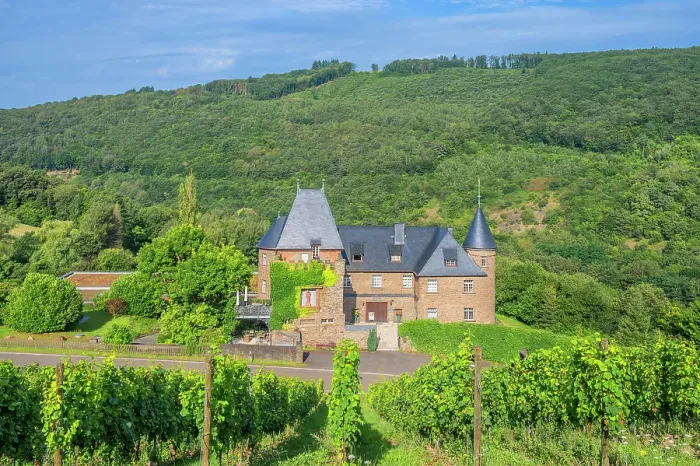 Framed Print : Reichsgraf von Kesselstatt winery Marienlay, Morcheid, Ruwer valley, Rhineland-Palatinate, Germany Framed Print : Reichsgraf von Kesselstatt winery Marienlay, Morcheid, Ruwer valley, Rhineland-Palatinate, Germany