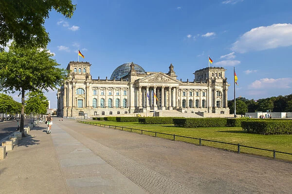 The Reichstag building, home of the German Parliament (Bundestag) Berlin, Germany