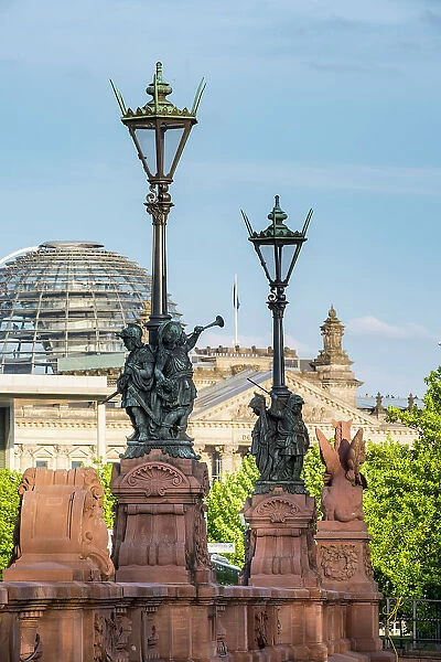 Reichstag & Moltkebrucke, Berlin, Germany