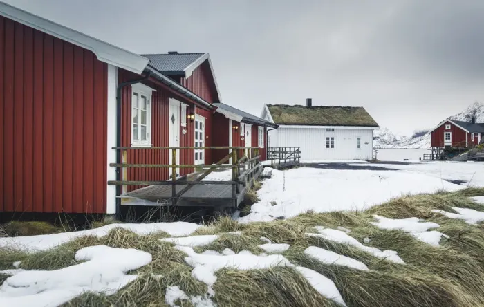 Framed Print : Reine village, Lofoten Islands, Norway