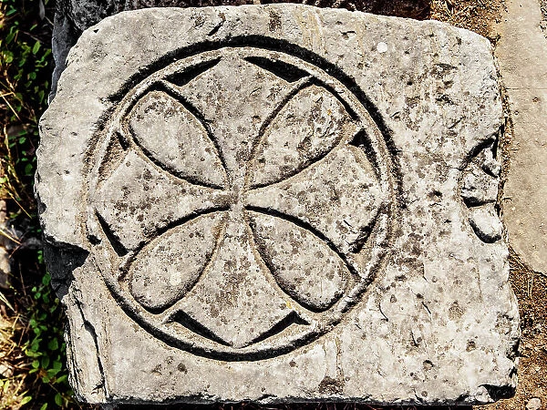 Relief at Ancient Agora, Athens, Attica, Greece
