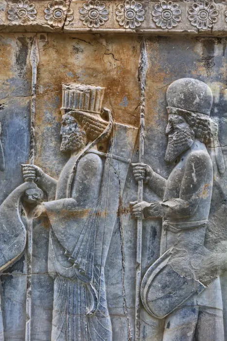 Framed Print : Relief, Apadana Palace, Persepolis, ceremonial capital of Achaemenid Empire, Fars Framed Print : Relief, Apadana Palace, Persepolis, ceremonial capital of Achaemenid Empire, Fars
