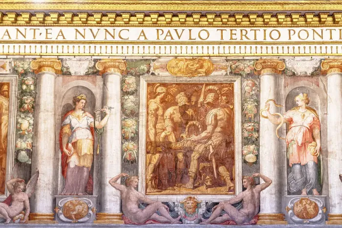 Framed Print : Religious fresco inside the mausoleum of Castel Sant Angelo, Rome, Lazio, Italy Framed Print : Religious fresco inside the mausoleum of Castel Sant Angelo, Rome, Lazio, Italy