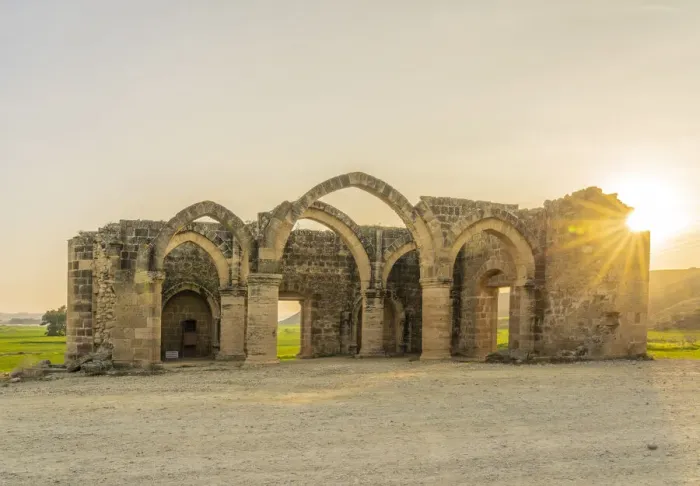 Framed Print : The remains of Agios Mamas Church, a 16th-century Gothic church in Agios Sozomenos Framed Print : The remains of Agios Mamas Church, a 16th-century Gothic church in Agios Sozomenos