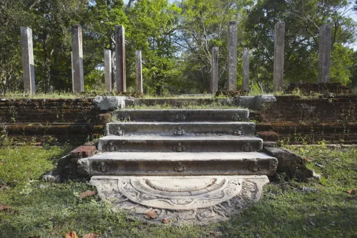 Framed Print : Remains of monastic residences, Northern Ruins, Anuradhapura, (UNESCO World Heritage Framed Print : Remains of monastic residences, Northern Ruins, Anuradhapura, (UNESCO World Heritage