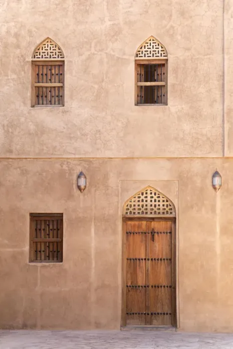 Framed Print : A renovated facade in Bahla fort, Oman Framed Print : A renovated facade in Bahla fort, Oman