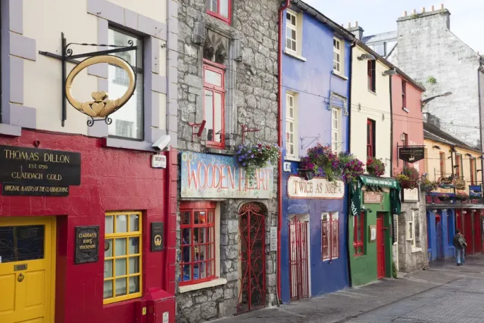 Framed Print : Republic of Ireland, County Galway, Galway, Colourful Shops Framed Print : Republic of Ireland, County Galway, Galway, Colourful Shops