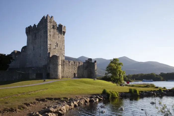Framed Print : Republic of Ireland, County Kerry, Killarney, Ross Castle Framed Print : Republic of Ireland, County Kerry, Killarney, Ross Castle
