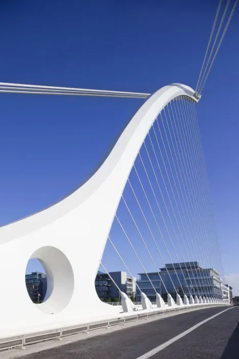 Framed Print : Republic of Ireland, Dublin, The Samuel Beckett Bridge, Designer and Architect Santiago Framed Print : Republic of Ireland, Dublin, The Samuel Beckett Bridge, Designer and Architect Santiago