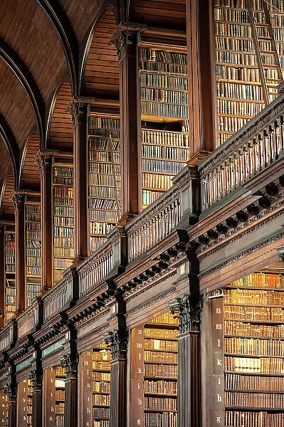 Republic of Ireland, Dublin, Trinity College, Old Library, spiral staircase