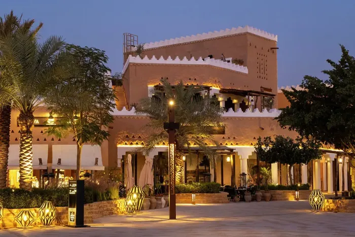 Framed Print : Restaurant, Bujairi Terrace, Diriyah, Riyadh, Saudi Arabia
