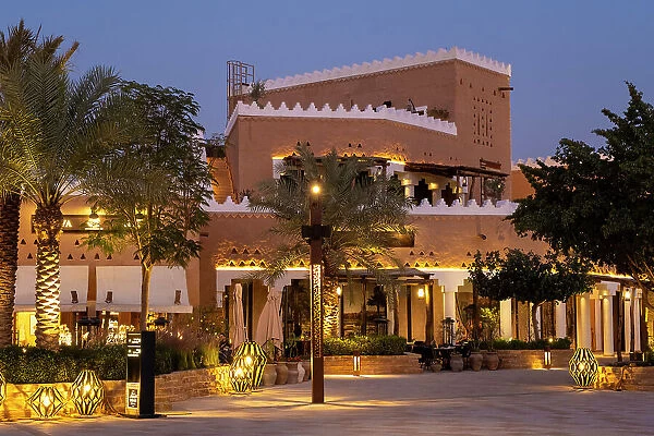 Restaurant, Bujairi Terrace, Diriyah, Riyadh, Saudi Arabia