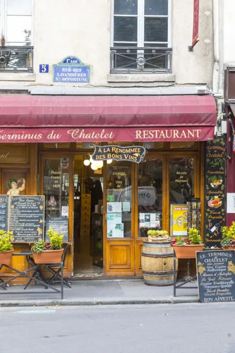 Framed Print : Restaurant, Chatelet, Paris, France Framed Print : Restaurant, Chatelet, Paris, France