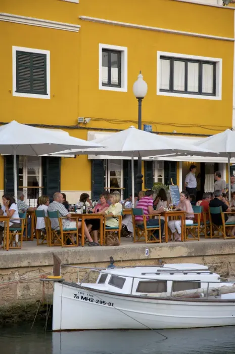 Framed Print : Restaurant, Ciutadella, Menorca, Spain Framed Print : Restaurant, Ciutadella, Menorca, Spain