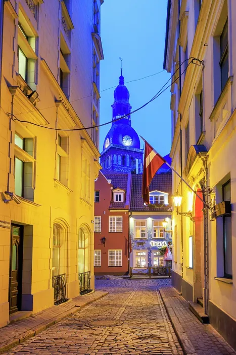 Framed Print : Restaurant and the Dome Cathedral beyond, Riga, Latvia Riga, Latvia Framed Print : Restaurant and the Dome Cathedral beyond, Riga, Latvia Riga, Latvia