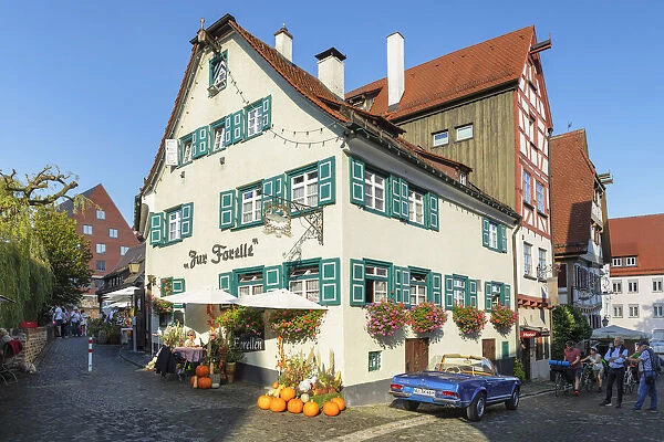 Restaurant Forelle at Fischerviertel District, Ulm an der Donau, Baden-Wurttemberg, Germany