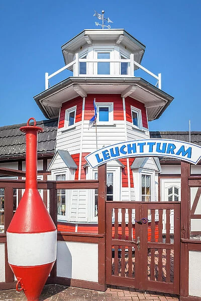 Restaurant Leuchtturm in Zingst, Mecklenburg-West Pomerania, Baltic Sea, North Germany, Germany