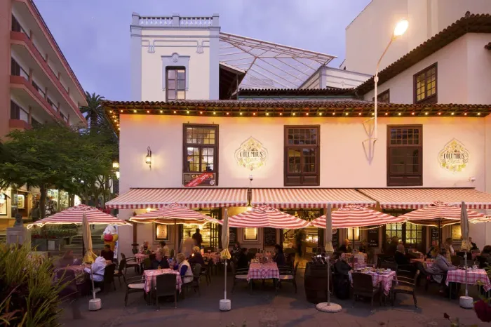 Framed Print : Restaurant in Puerto de la Cruz, Tenerife, Canary Islands, Spain Framed Print : Restaurant in Puerto de la Cruz, Tenerife, Canary Islands, Spain