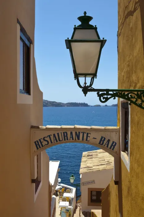Framed Print : Restaurant sign, Cala Fornells, Mallorca, Balearic Islands, Spain Framed Print : Restaurant sign, Cala Fornells, Mallorca, Balearic Islands, Spain