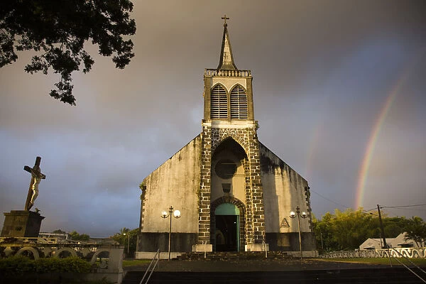 Reunion Island, St-Andre, Cirque de Salazie, Town Church