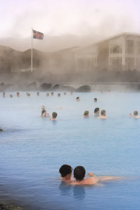 Framed Print : Reykjahlid Geothermal Blue Lagoon, Lake Myvatn, Iceland