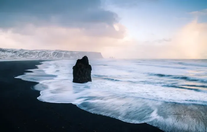 Framed Print : Reynisfjara beach from Dyrholaey viewpoint, Vik, Southern Iceland Framed Print : Reynisfjara beach from Dyrholaey viewpoint, Vik, Southern Iceland