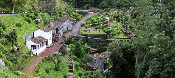 Ribeira dos Caldeiroes Nature Reserve at Achada, Nordeste. Sao Miguel, Azores islands