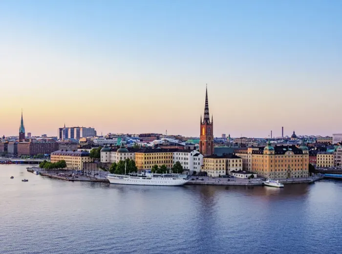 Framed Print : Riddarholmen Island and Gamla Stan at sunset, elevated view, Stockholm, Stockholm County, Sweden Framed Print : Riddarholmen Island and Gamla Stan at sunset, elevated view, Stockholm, Stockholm County, Sweden