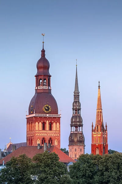 Riga Cathedral, St Peters Church and St Saviours Anglican Church