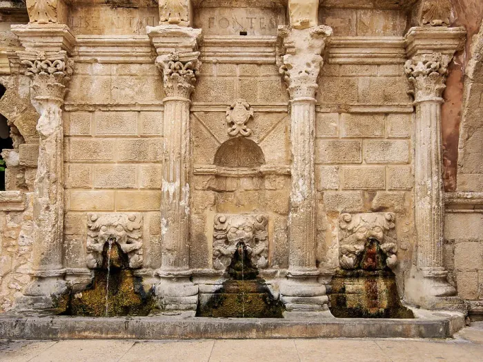 Framed Print : Rimondi Venetian Fountain, City of Rethymno, Rethymno Region, Crete, Greece Framed Print : Rimondi Venetian Fountain, City of Rethymno, Rethymno Region, Crete, Greece