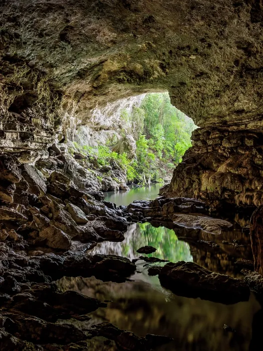Framed Print : Rio Frio Cave, Mountain Pine Ridge Forest Reserve, Cayo District, Belize