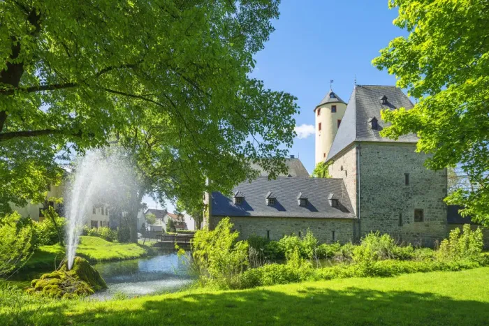 Framed Print : Rittersdorf castle near Bitburg, Eifel, Rhineland-Palatinate, Germany Framed Print : Rittersdorf castle near Bitburg, Eifel, Rhineland-Palatinate, Germany