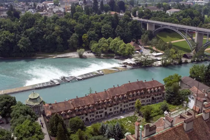 Framed Print : The River Aare in Bern, Switzerland Framed Print : The River Aare in Bern, Switzerland