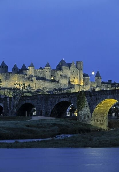 River Aude, Carcassonne, Languedoc, France