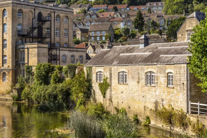 Framed Print : River Avon, Bradford-on-Avon, Wiltshire, England, United Kingdom