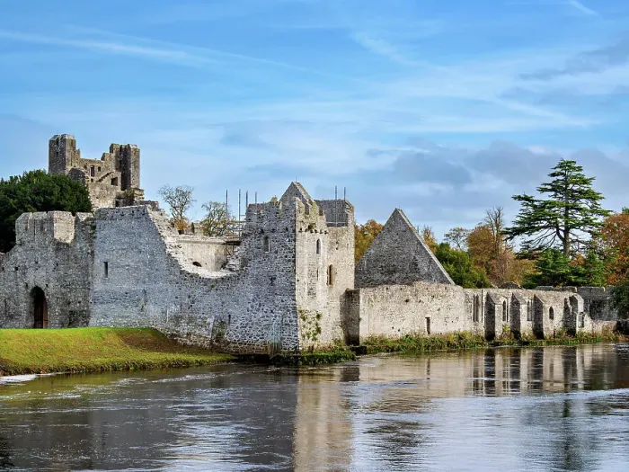 Framed Print : River Maigue and Desmond Castle, Adare, County Limerick, Ireland Framed Print : River Maigue and Desmond Castle, Adare, County Limerick, Ireland