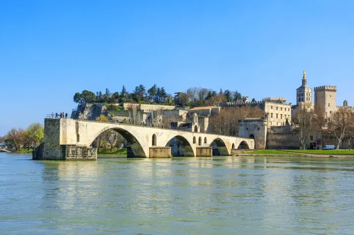 Framed Print : River Rhone with St. Benezet bridge, Popes palace and Notre-Dame des Doms, Avignon, Vaucluse, Provence-Alpes-Cote d'Azur, France Framed Print : River Rhone with St. Benezet bridge, Popes palace and Notre-Dame des Doms, Avignon, Vaucluse, Provence-Alpes-Cote d'Azur, France