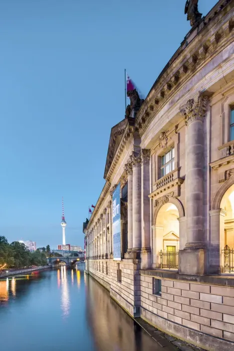 Framed Print : River Spree, Bode Museum and TV tower, Museum Island, Berlin, Germany Framed Print : River Spree, Bode Museum and TV tower, Museum Island, Berlin, Germany