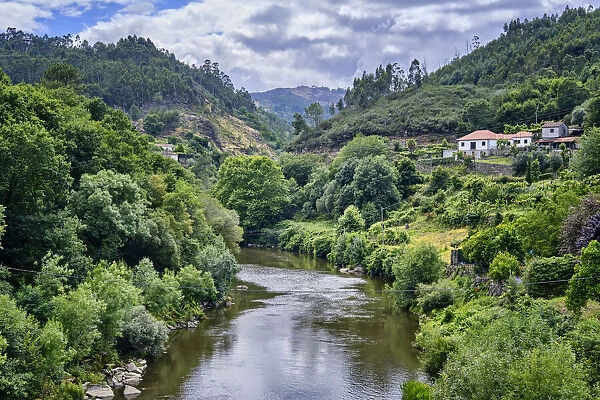 The river Tamega at Cavez. Ribeira de Pena, Tras os Montes. Portugal