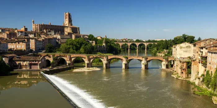 Framed Print : River Tarn, Albi, Occitanie, France Framed Print : River Tarn, Albi, Occitanie, France