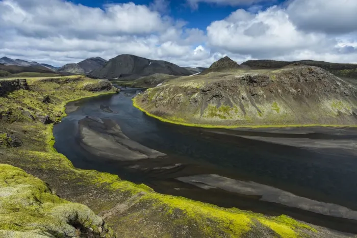 Framed Print : Riverbend in Landmannalaugar, Iceland Framed Print : Riverbend in Landmannalaugar, Iceland