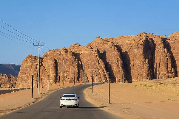 Road in Al-Ula, Medina Province, Saudi Arabia
