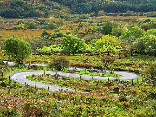 Road through the Black Valley up the Head of the Gap of Dunloe, County Kerry, Ireland