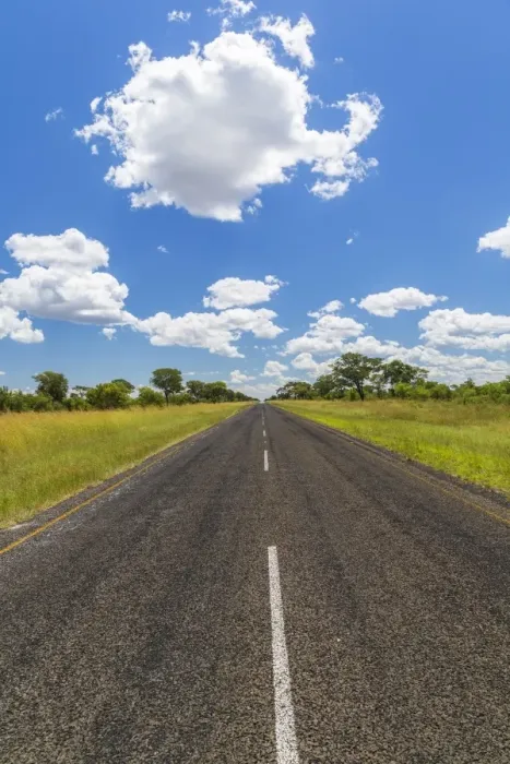 Framed Print : Road, Botswana, Africa Framed Print : Road, Botswana, Africa