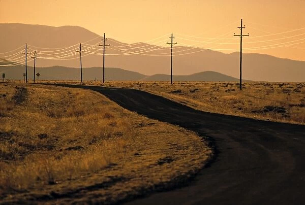 Road in Desert, California, USA