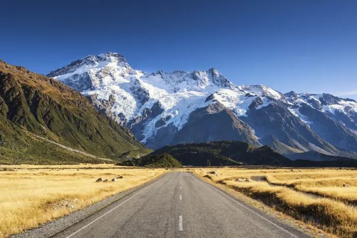 Framed Print : Road to Mt. Cook, New Zealand Framed Print : Road to Mt. Cook, New Zealand