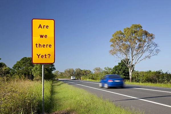 Are we There Yet road sign, Queensland, Australia