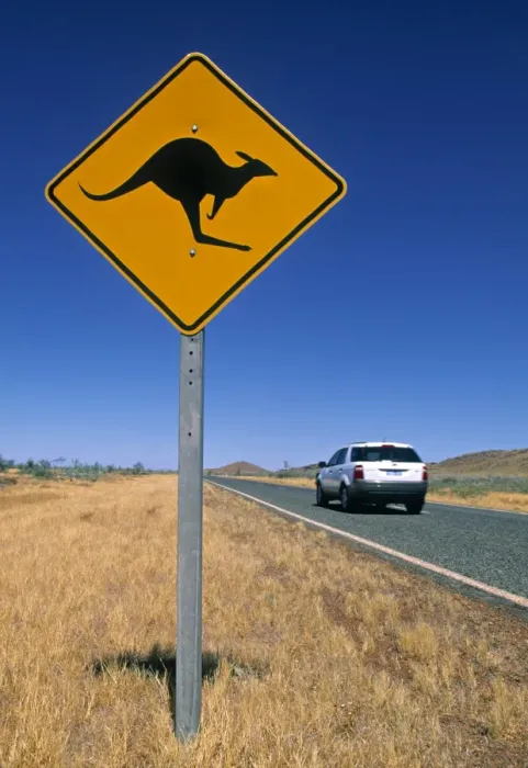 Framed Print : Road Sign, Western Australia Framed Print : Road Sign, Western Australia