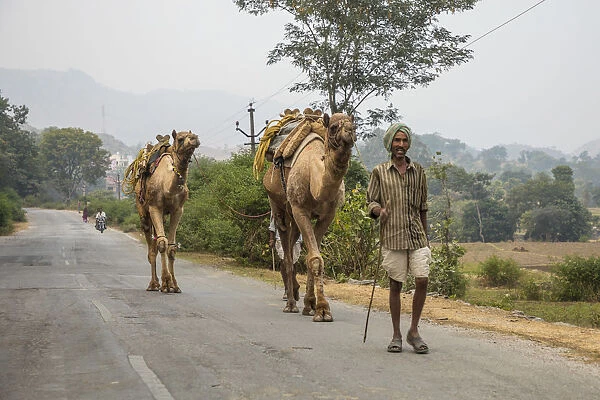 Road to Udaipur from Kumbhalgarh, Rajasthan, India