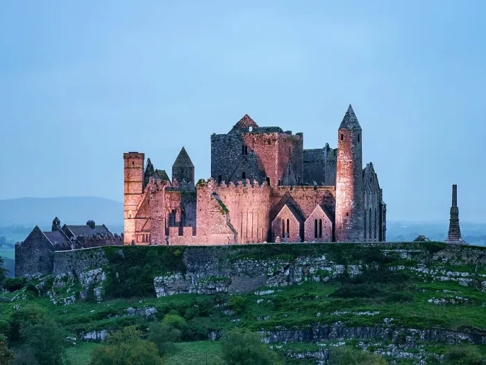 Framed Print : Rock of Cashel at dusk, Cashel, County Tipperary, Ireland Framed Print : Rock of Cashel at dusk, Cashel, County Tipperary, Ireland